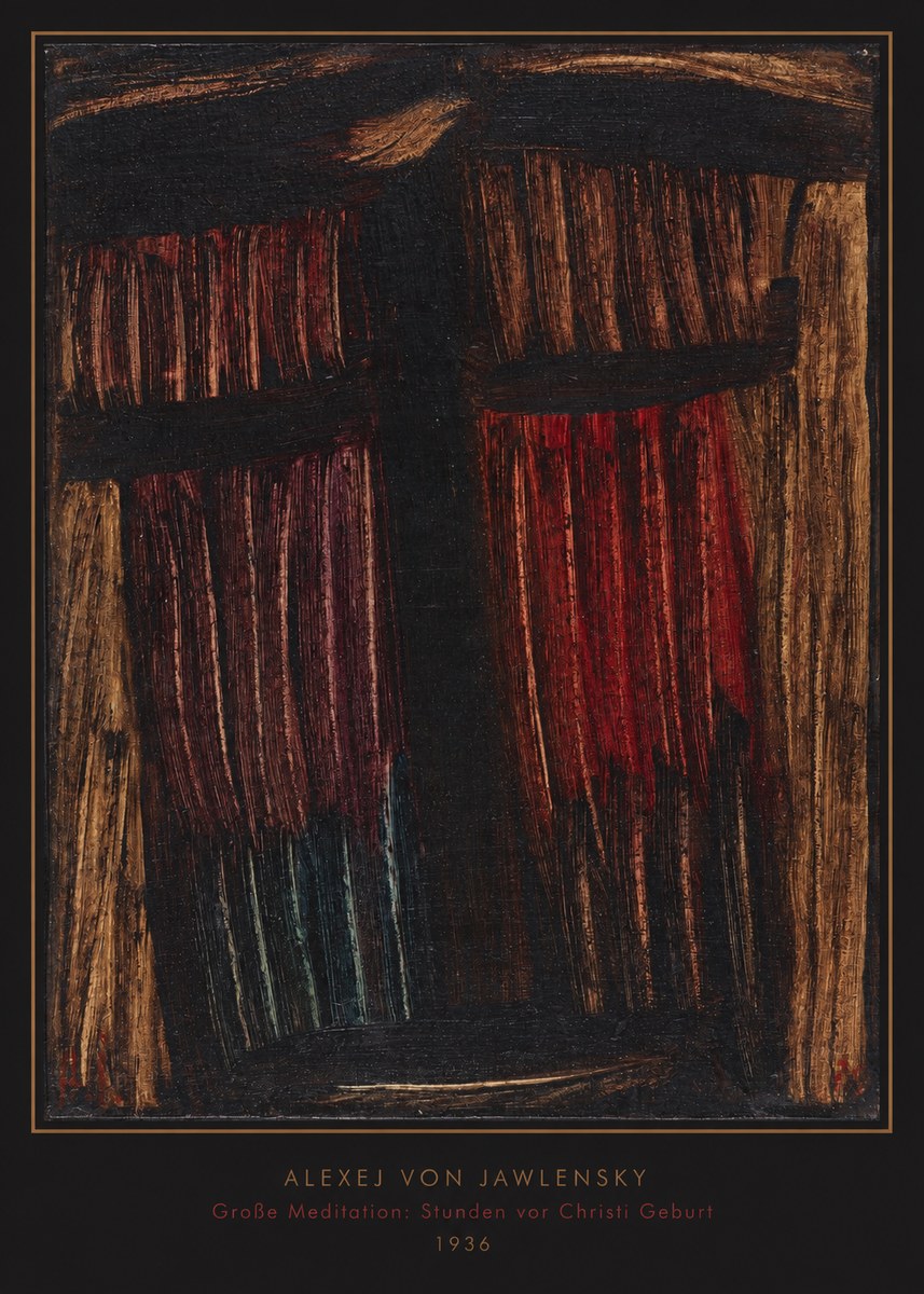 Alexej von Jawlensky Große Meditation: Stunden Vor Christi Geburt No6 - Affiche