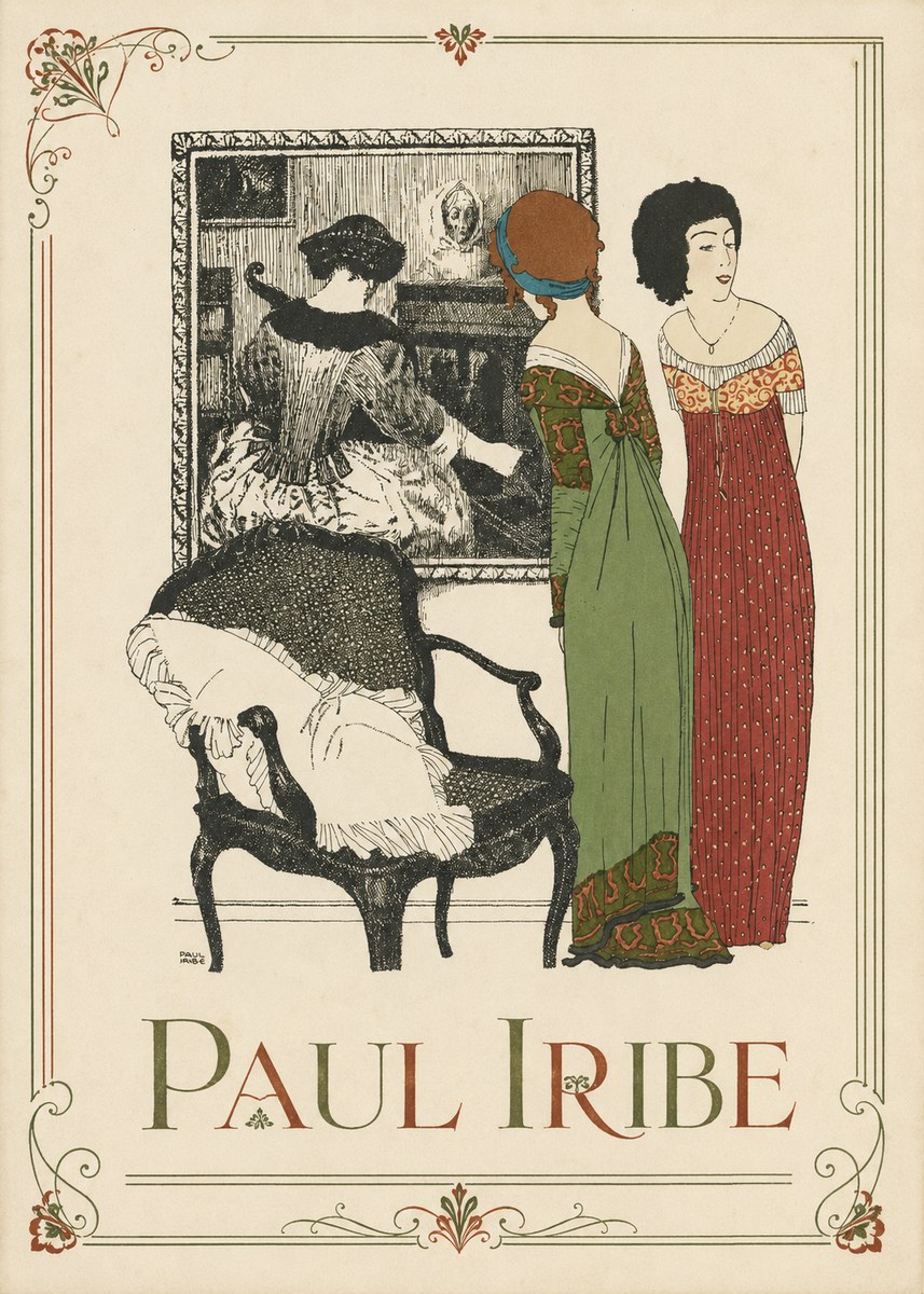 Paul Iribe Elegant Interior Scene No1 - Affiche