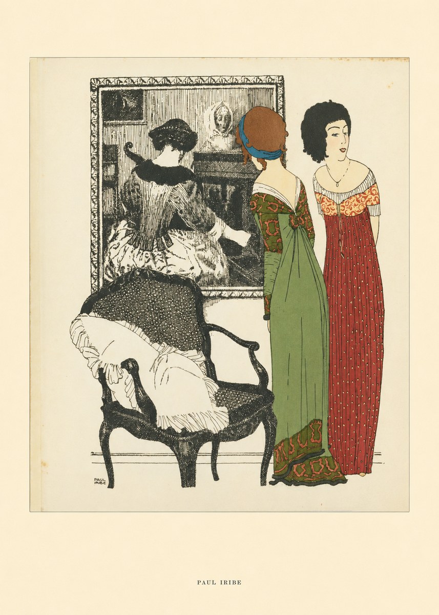 Paul Iribe Elegant Interior Scene No6 - Affiche