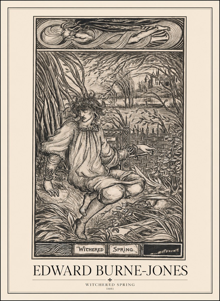 Edward Burne-Jones Withered Spring No1 - Affiche
