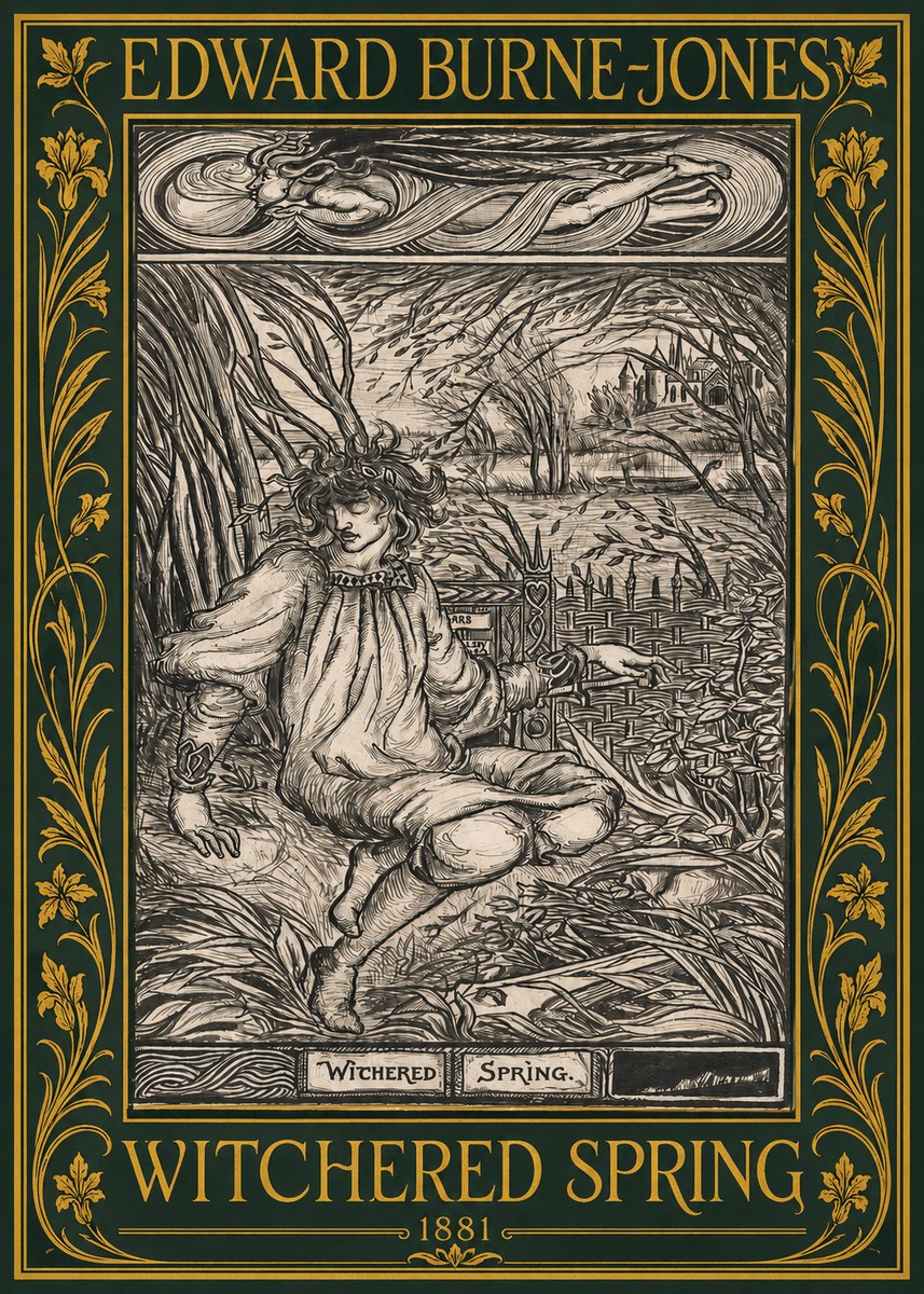 Edward Burne-Jones Withered Spring No2 - Affiche