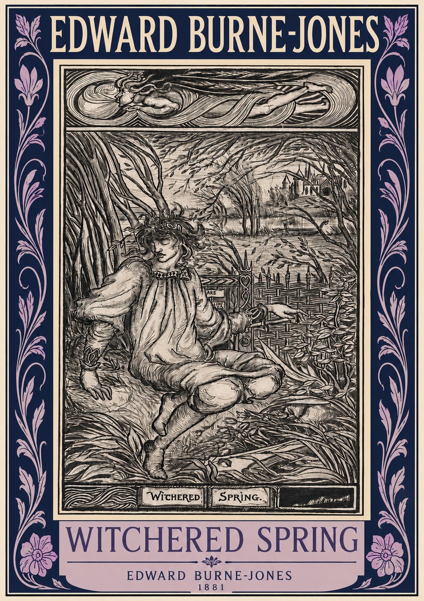 Edward Burne-Jones Withered Spring No3 - Affiche
