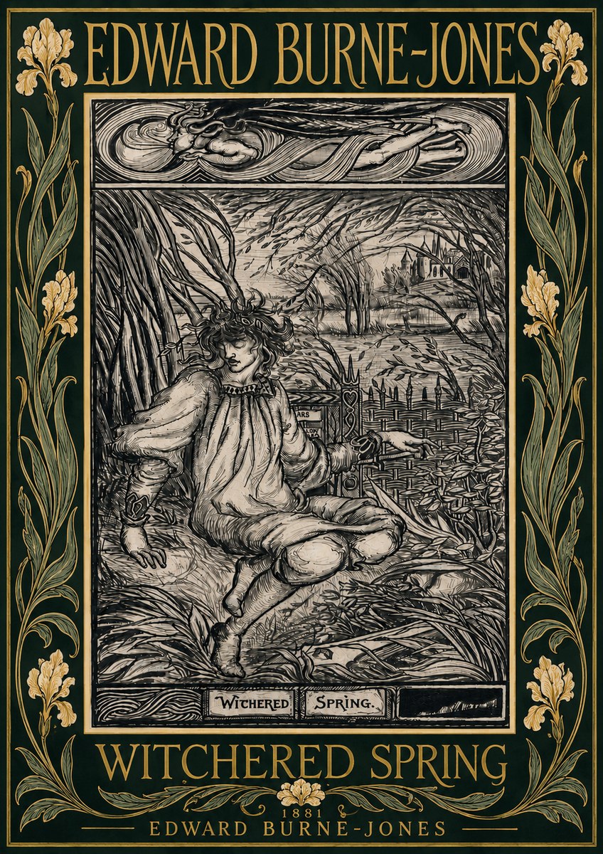 Edward Burne-Jones Withered Spring No6 - Affiche