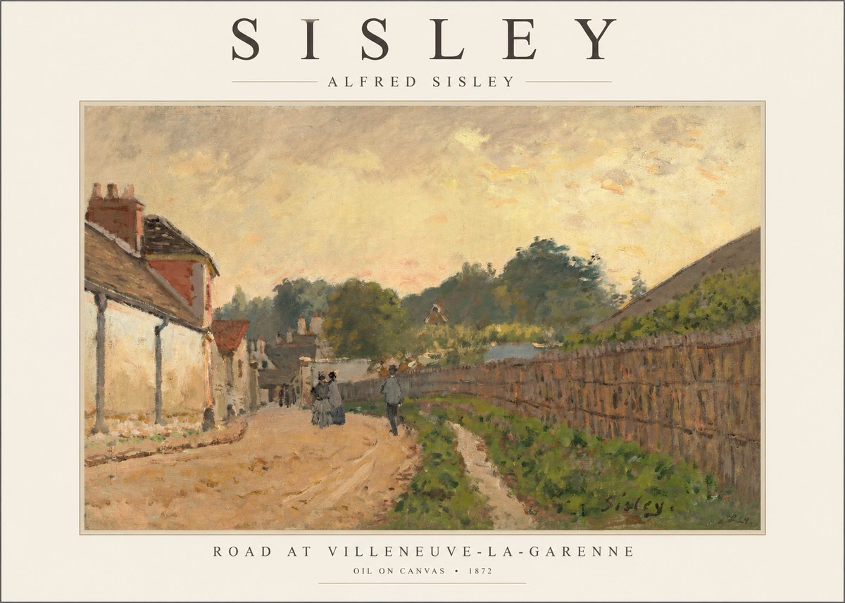 Sisley Road at Villeneuve-la-garenne No1 - Affiche