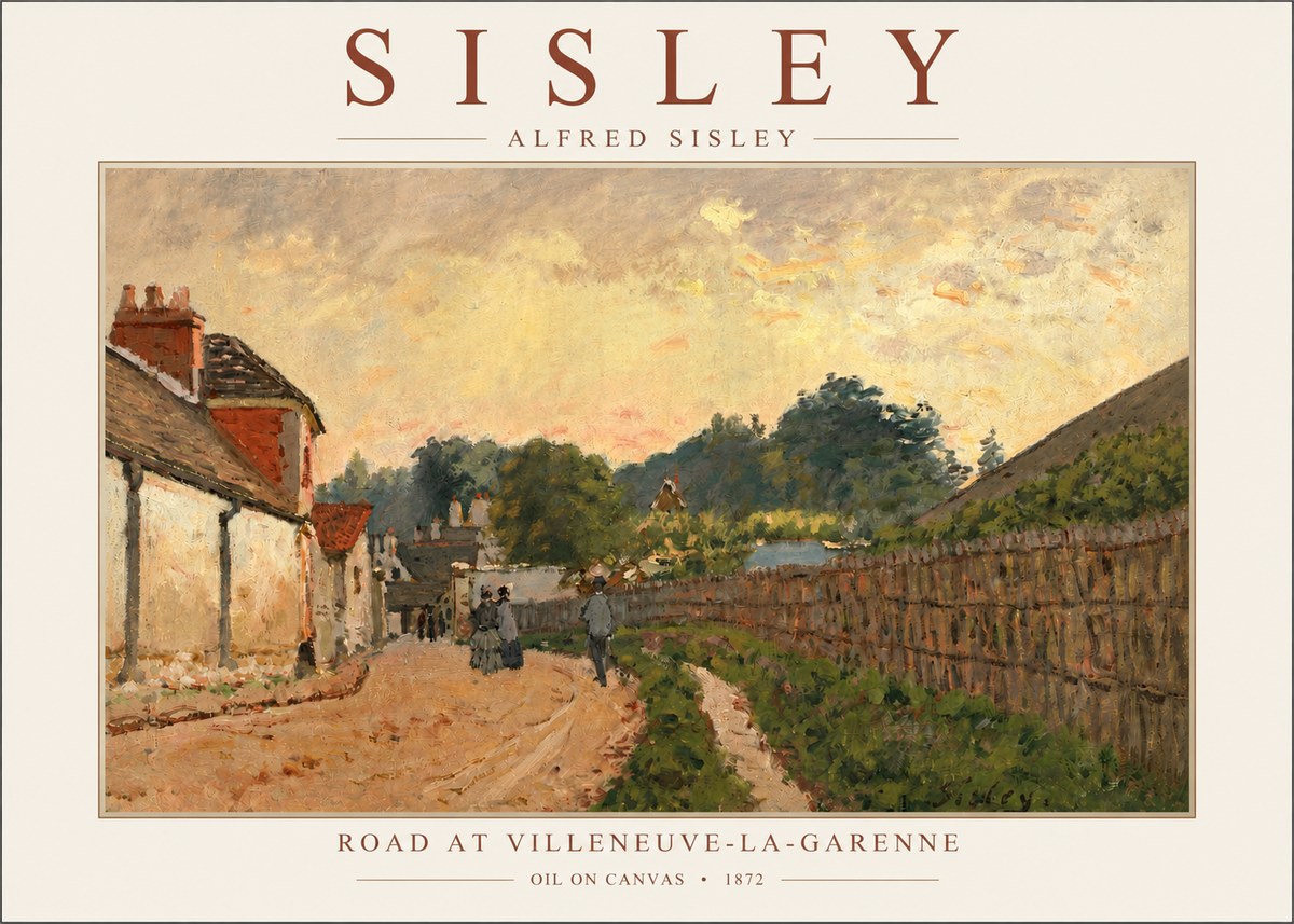 Sisley Road at Villeneuve-la-garenne No3 - Affiche