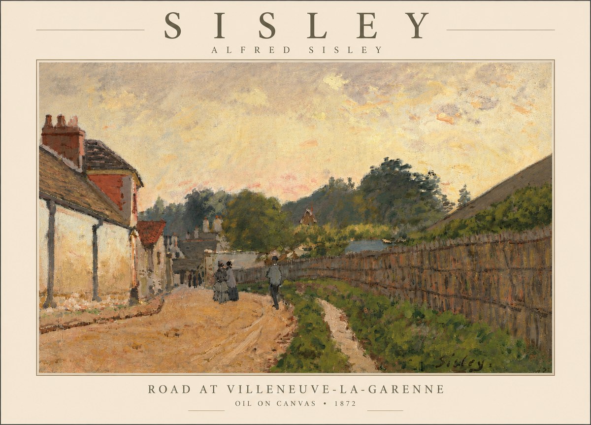 Sisley Road at Villeneuve-la-garenne No5 - Affiche