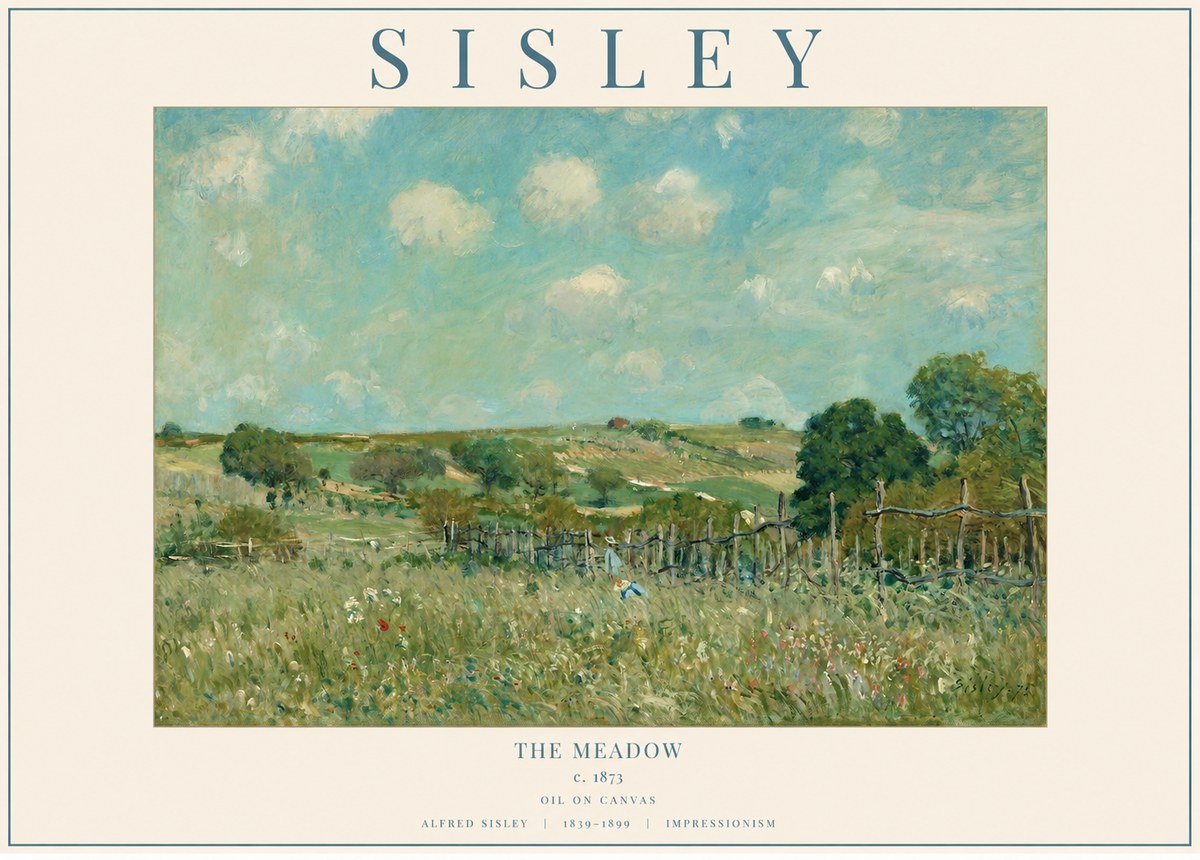 Sisley The Meadow No1 - Affiche