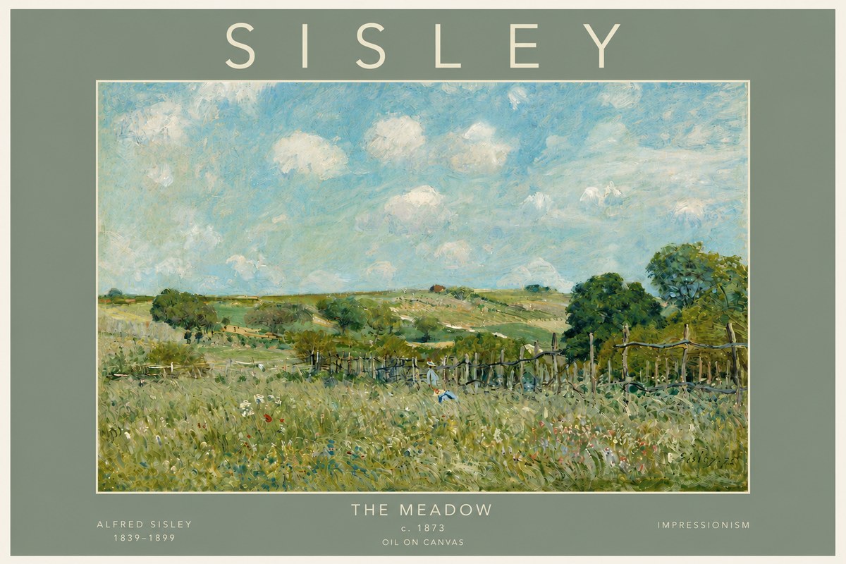 Sisley The Meadow No4 - Affiche