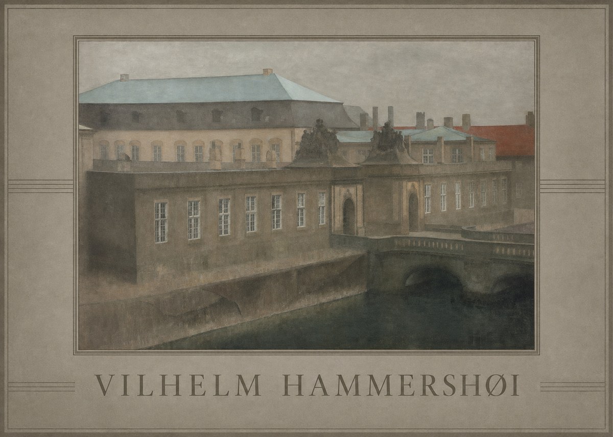 Vilhelm Hammershøi The Old Christiansborg, Late Autumn No3 - Affiche