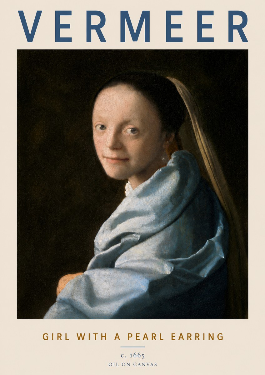 Vermeer Girl with a Pearl Earring I No4 - Affiche