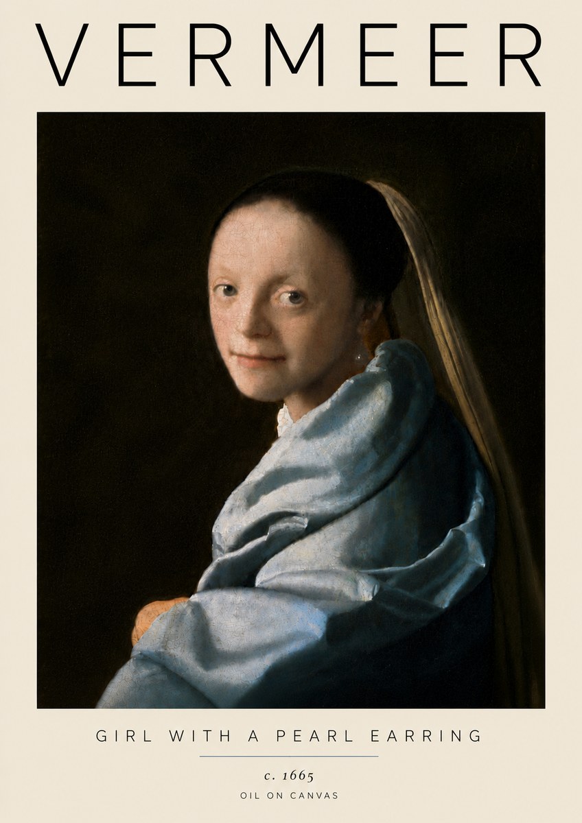 Vermeer Girl with a Pearl Earring I No6 - Affiche