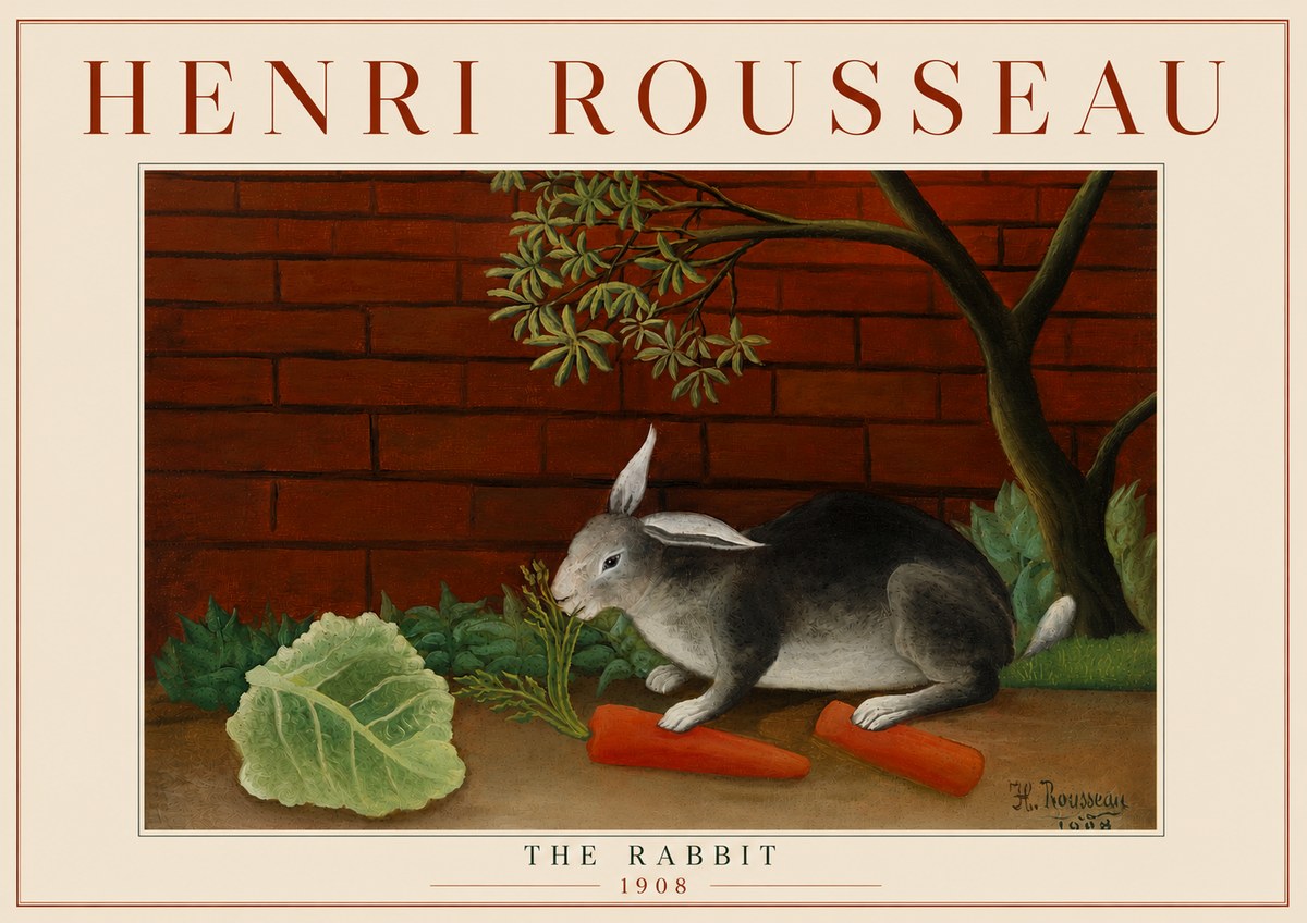Rousseau The Rabbit No5 - Affiche