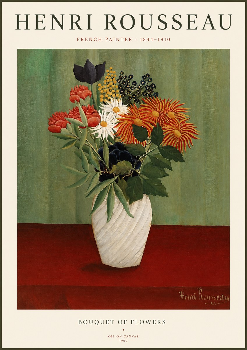 Rousseau Bouquet of Flowers No1 - Affiche