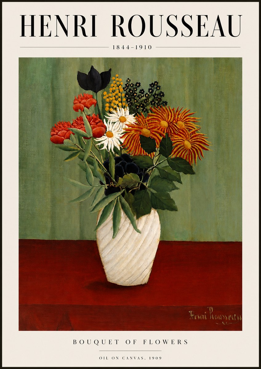 Rousseau Bouquet of Flowers No3 - Affiche