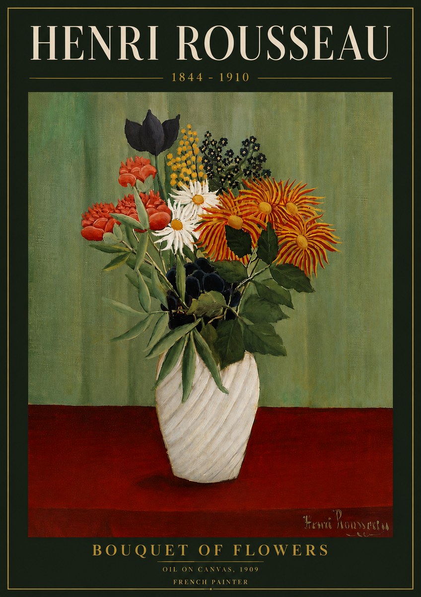 Rousseau Bouquet of Flowers No6 - Affiche