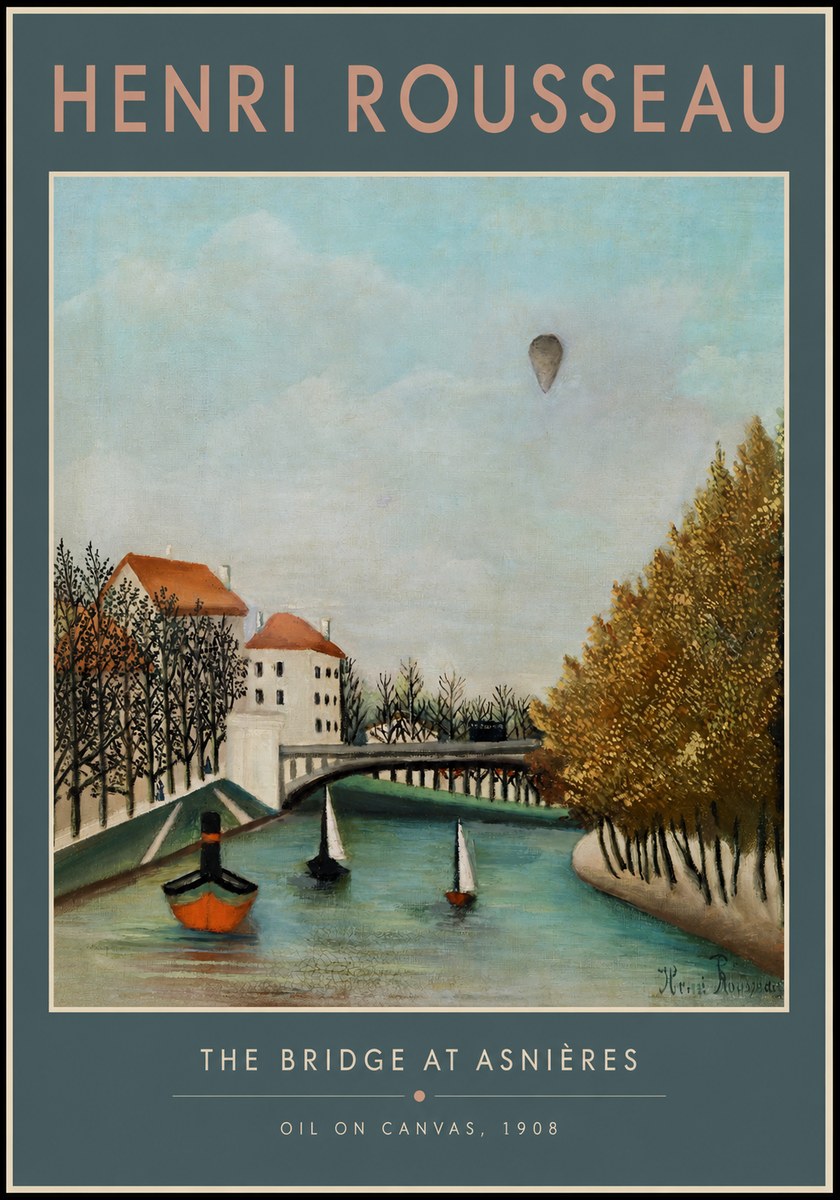 Rousseau The Bridge at Sevres No2 - Affiche