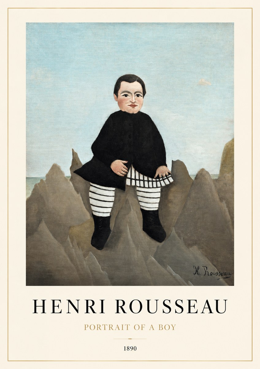 Rousseau Portrait of a Boy No1 - Affiche