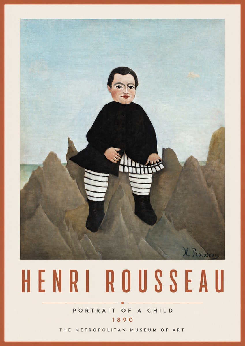 Rousseau Portrait of a Boy No5 - Affiche