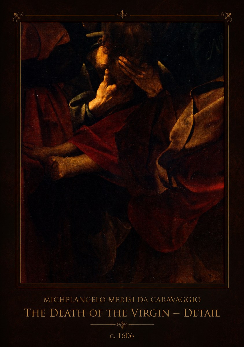 Michelangelo Merisi da Caravaggio The Death of the Virgin – Detail No1 - Affiche