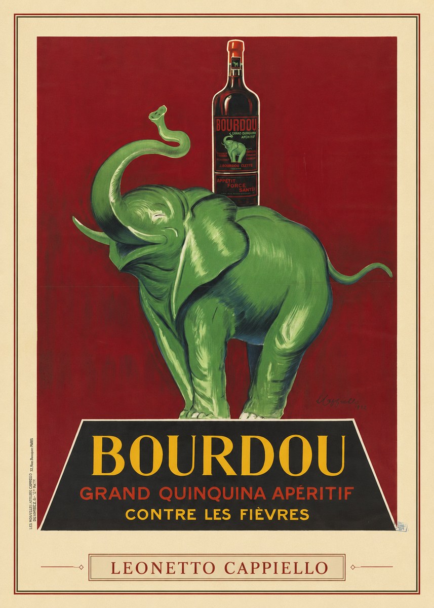 Leonetto Cappiello Bourdou No3 - Affiche