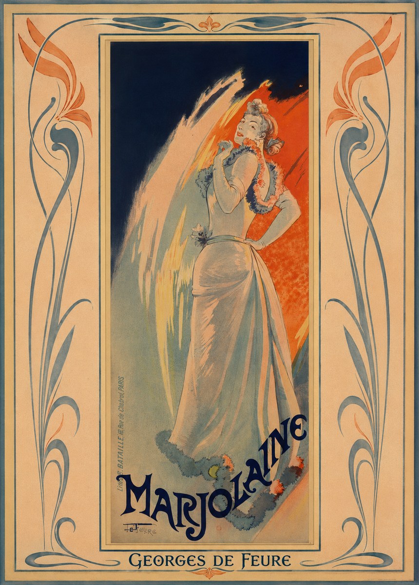 Georges de Feure Marjolaine No1 - Affiche