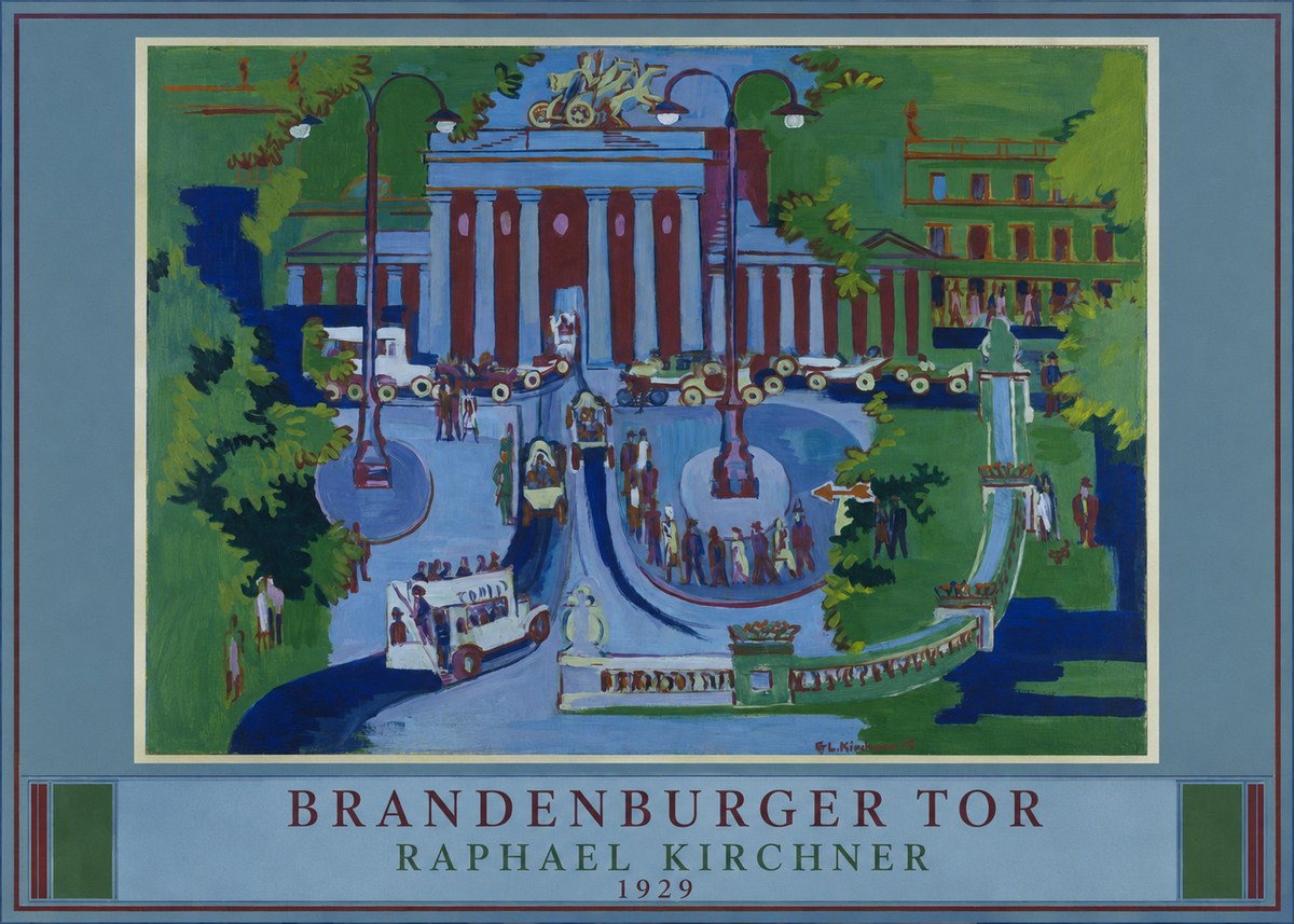 Raphael Kirchner Brandenburger Tor 1929 No4 - Affiche