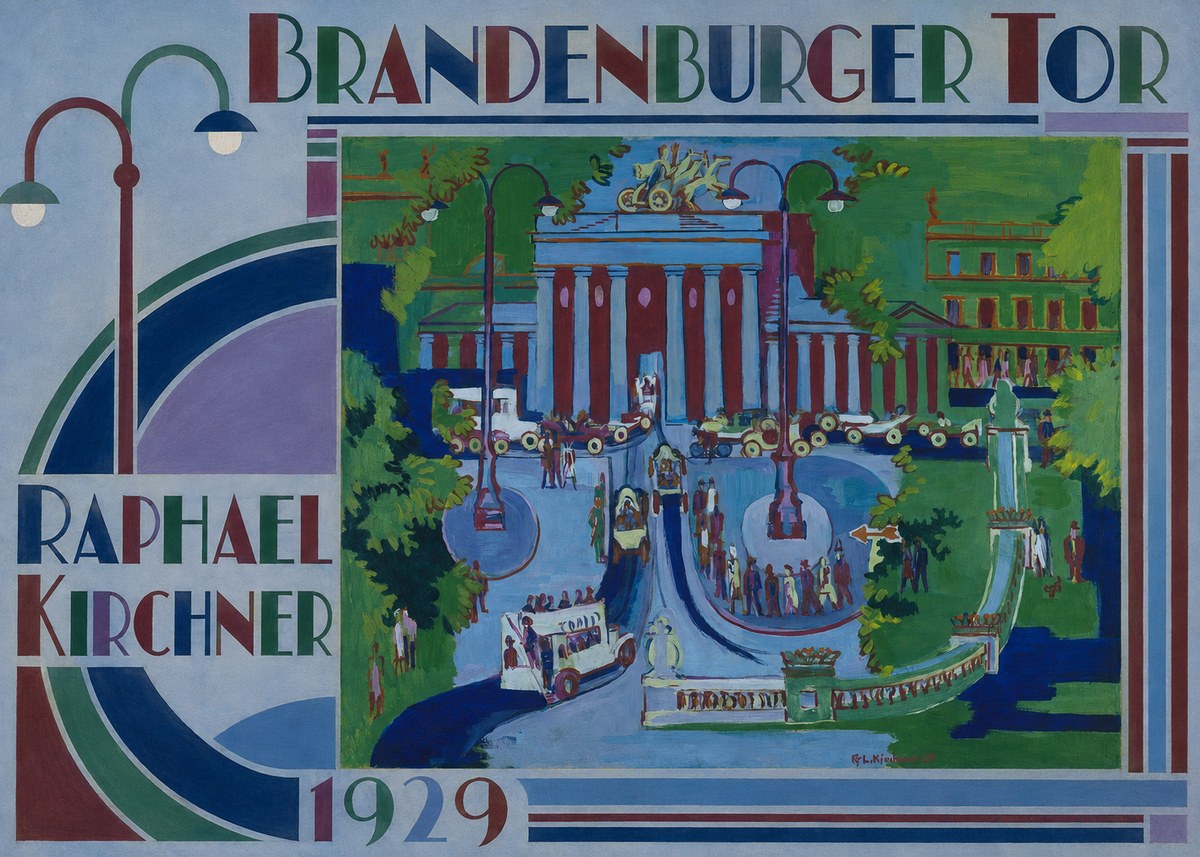 Raphael Kirchner Brandenburger Tor 1929 No5 - Affiche