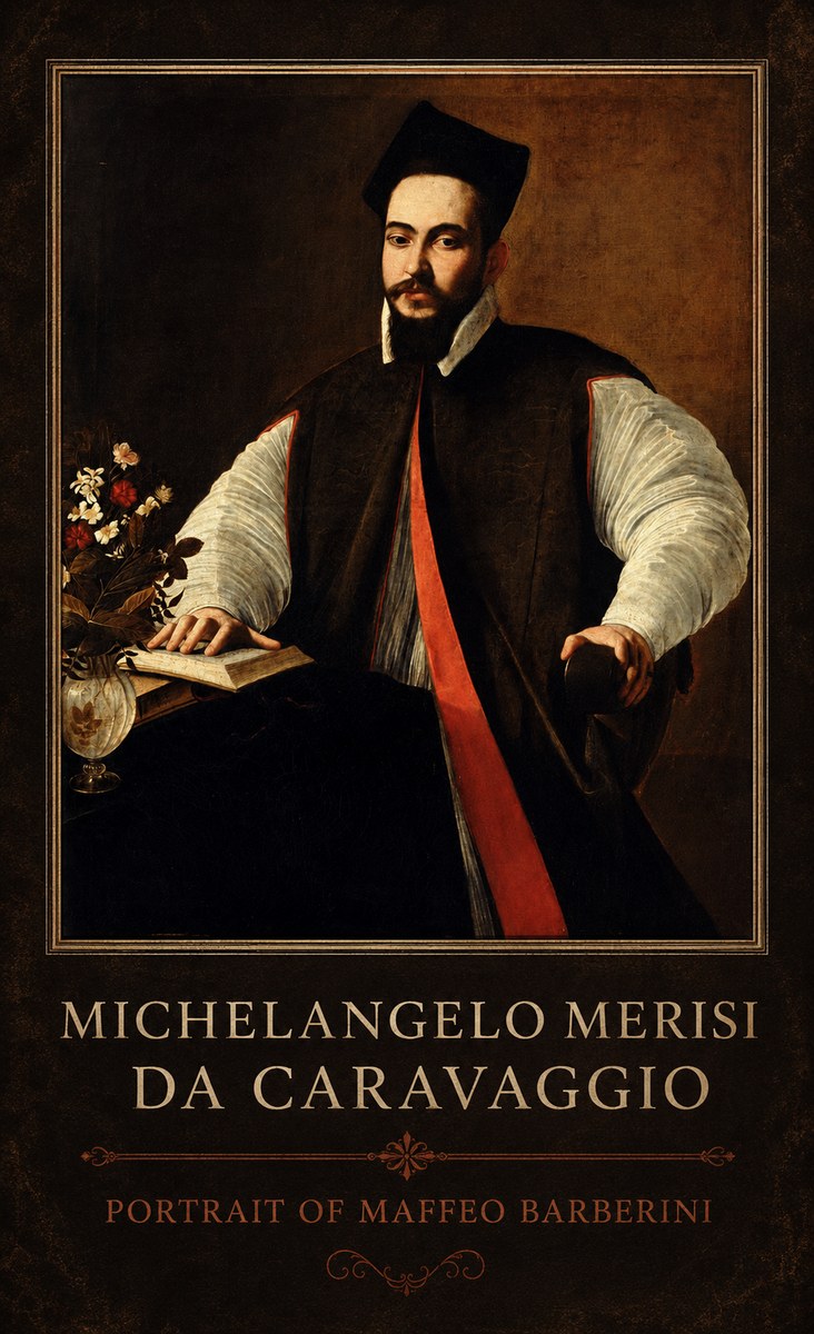 Michelangelo Merisi da Caravaggio Portrait of Maffeo Barberini No1 - Affiche