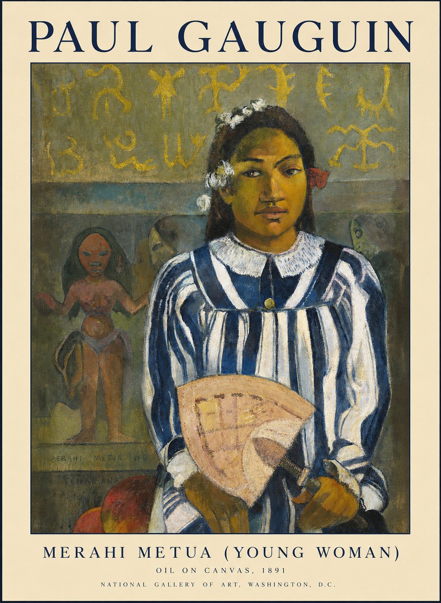 Paul Gauguin Merahi Metua (Young Woman) No1 - Affiche