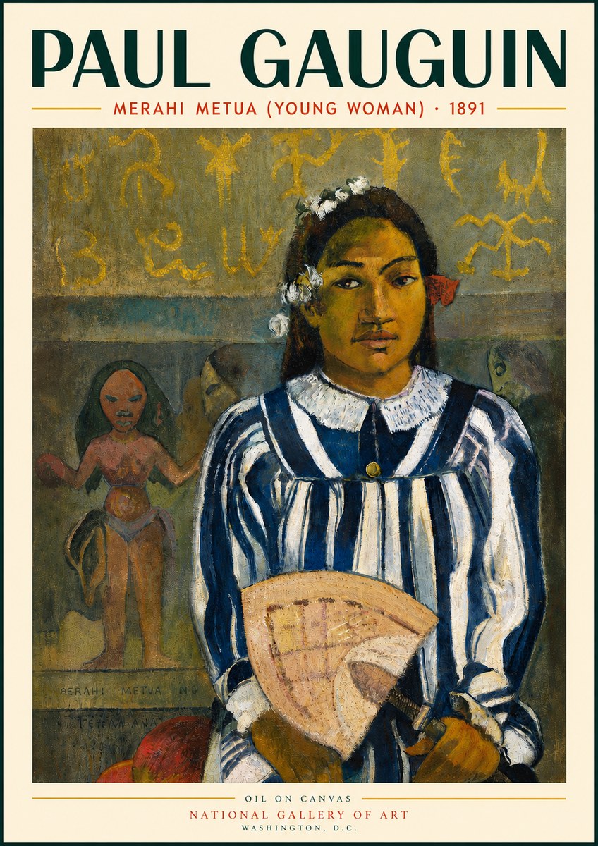 Paul Gauguin Merahi Metua (Young Woman) No3 - Affiche