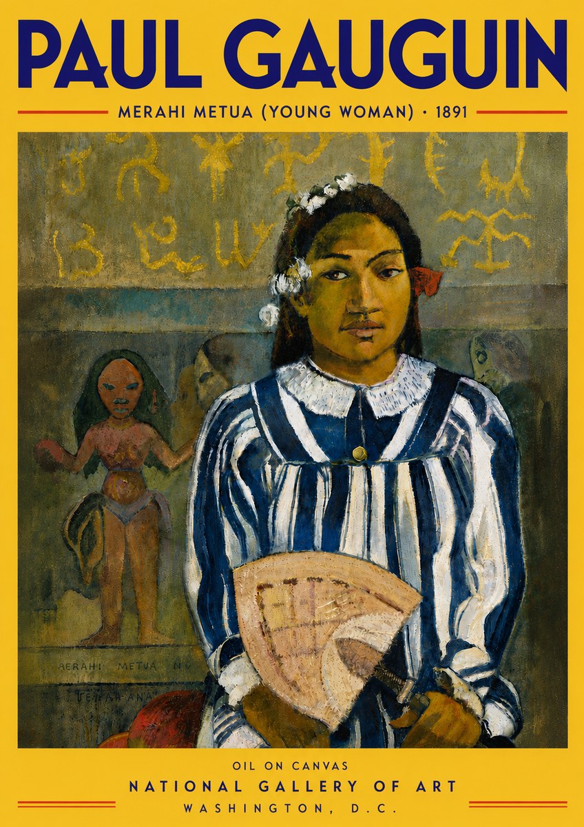 Paul Gauguin Merahi Metua (Young Woman) No5 - Affiche
