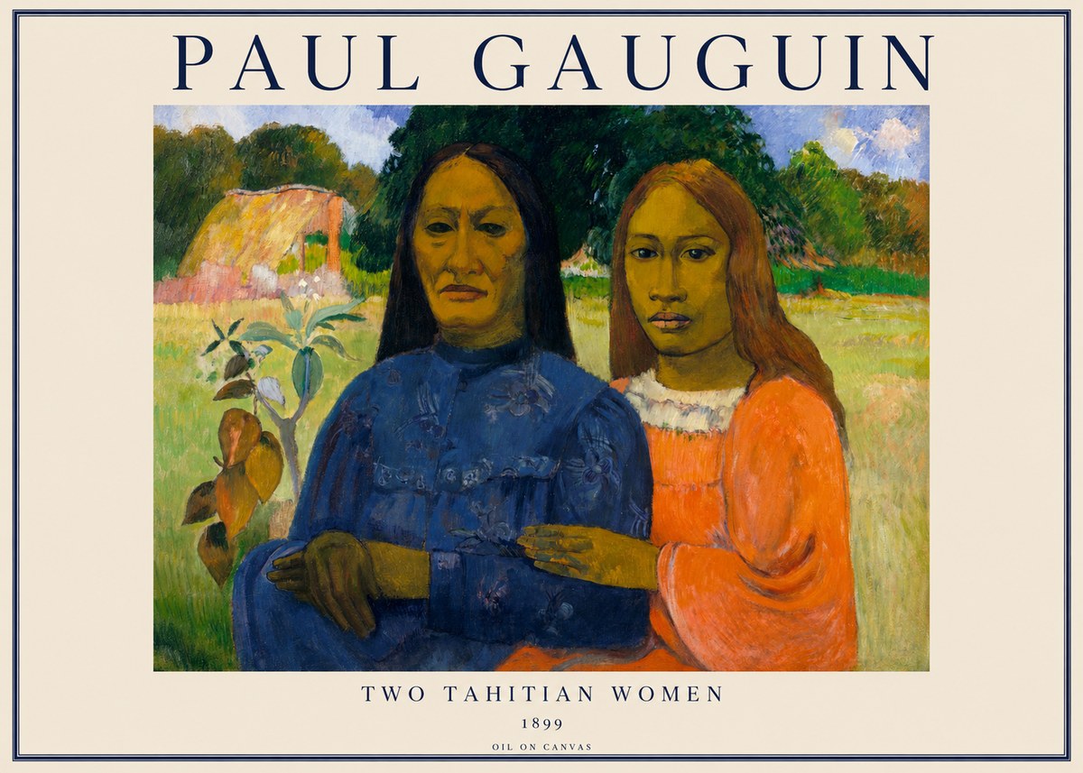 Paul Gauguin Two Tahitian Women II No1 - Affiche