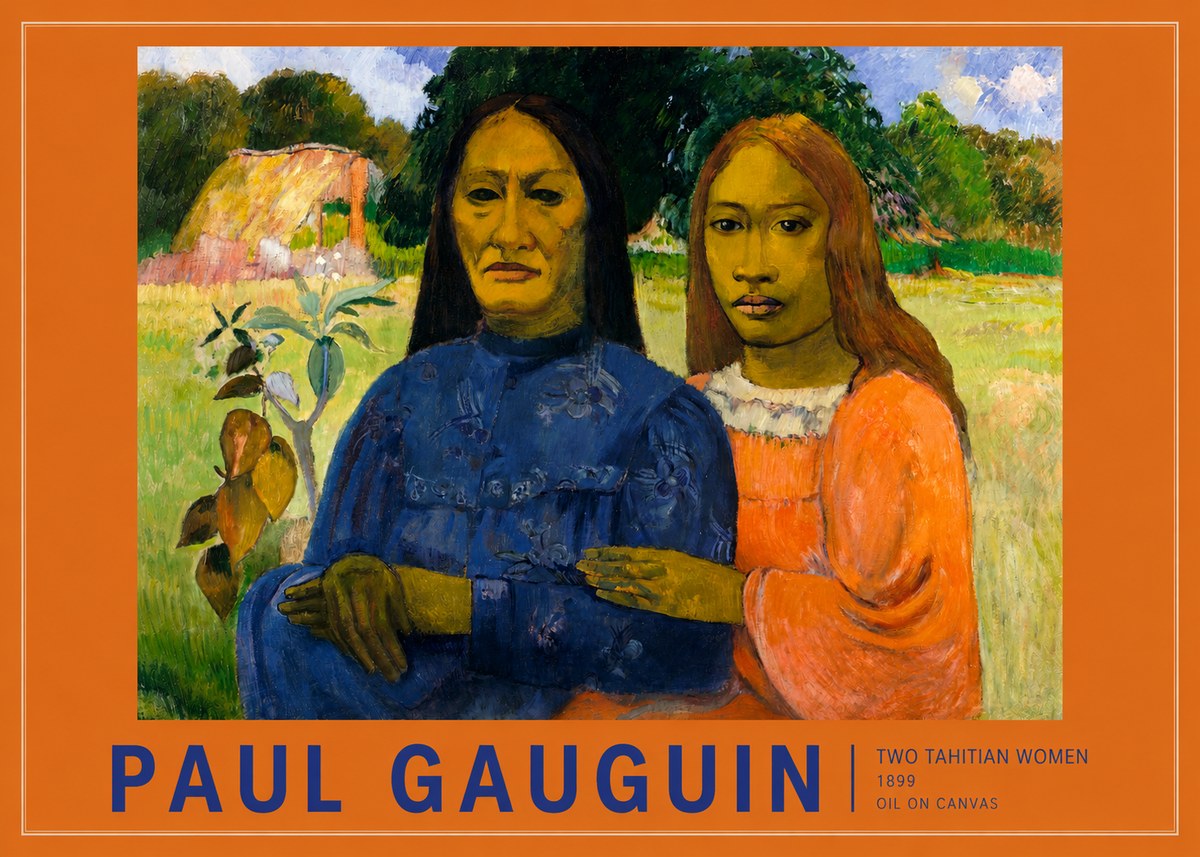 Paul Gauguin Two Tahitian Women II No2 - Affiche
