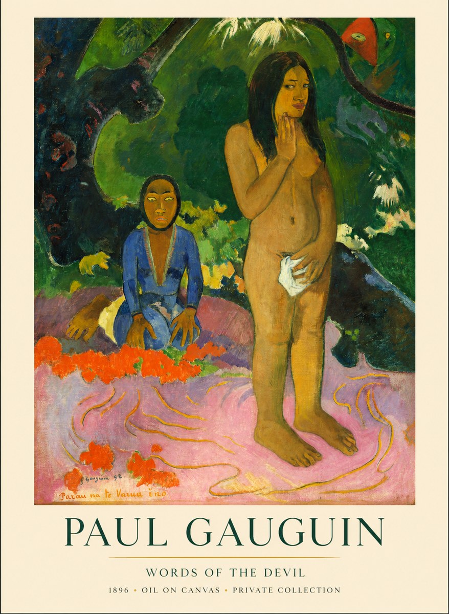 Paul Gauguin Words of the Devil No1 - Affiche