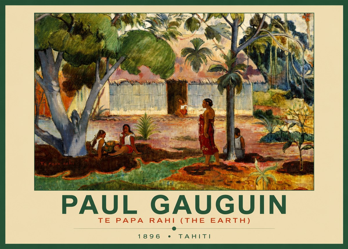 Paul Gauguin Te Papa Rahi (the Earth) No2 - Affiche