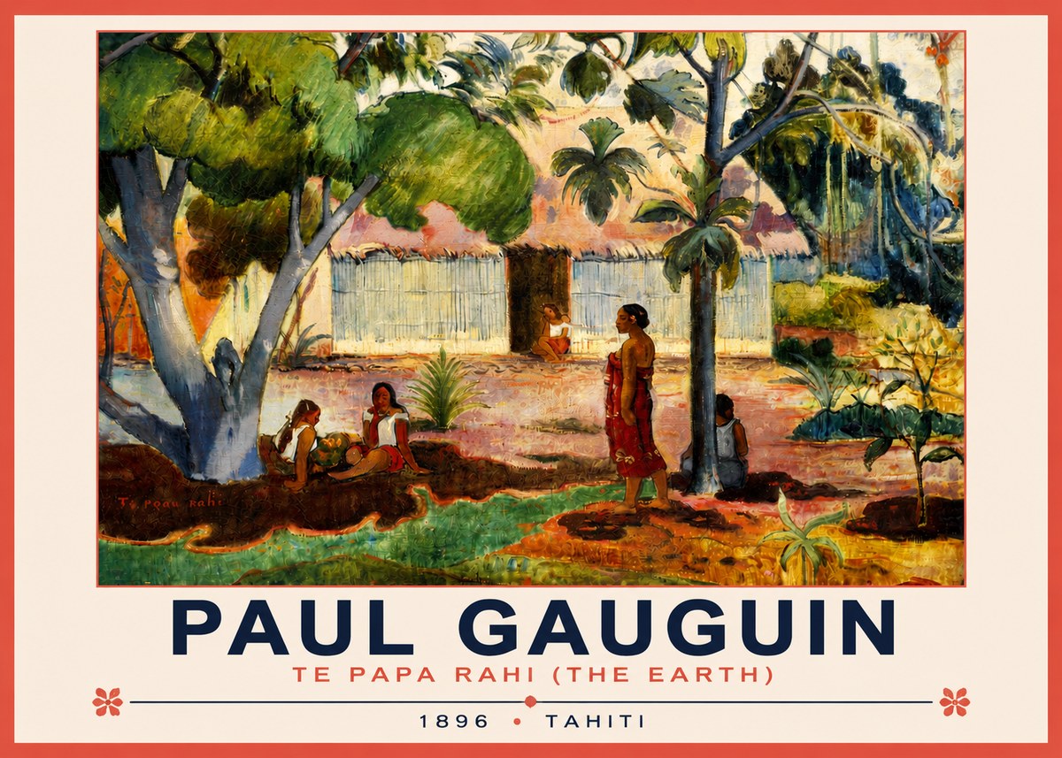 Paul Gauguin Te Papa Rahi (the Earth) No3 - Affiche