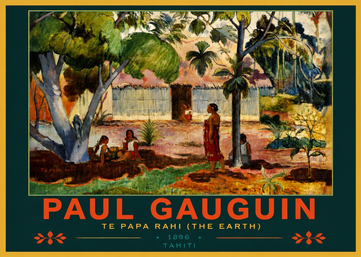 Paul Gauguin Te Papa Rahi (the Earth) No4 - Affiche