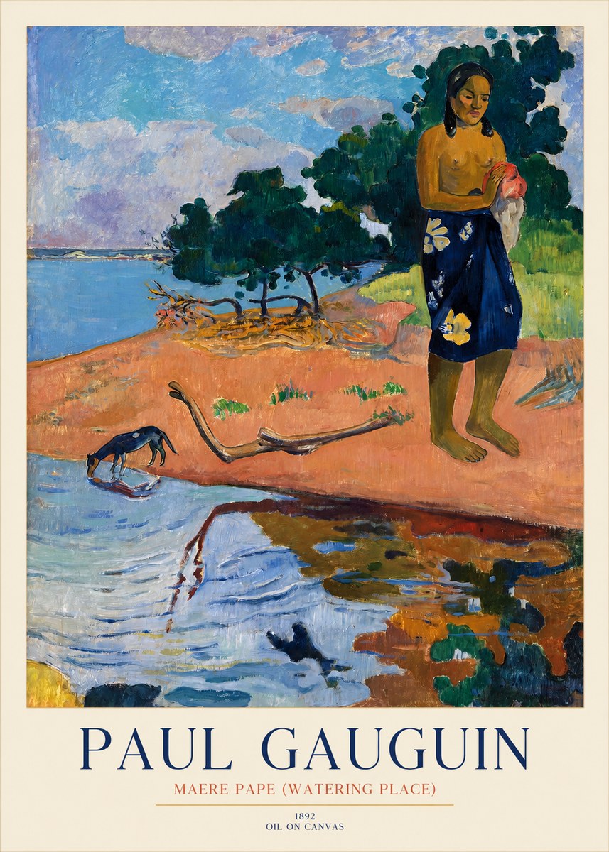 Paul Gauguin Maere Pape (Watering Place) No1 - Affiche