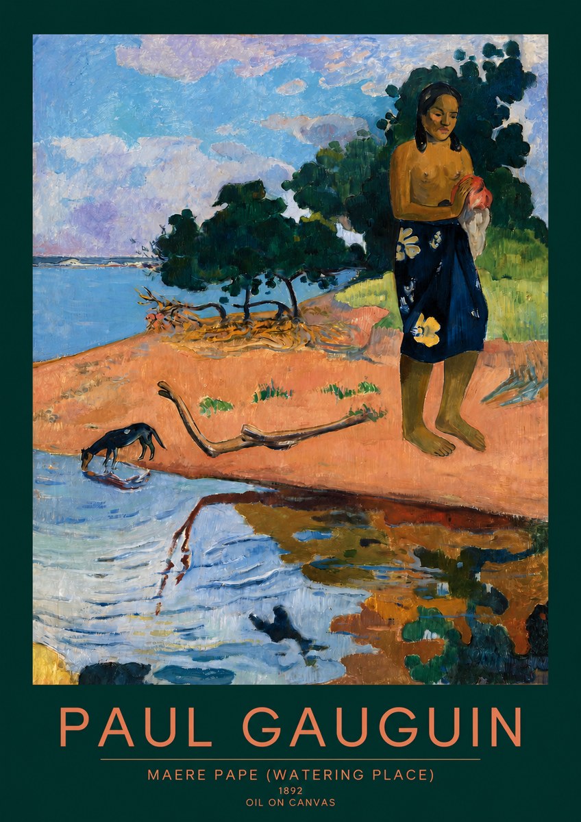 Paul Gauguin Maere Pape (Watering Place) No2 - Affiche