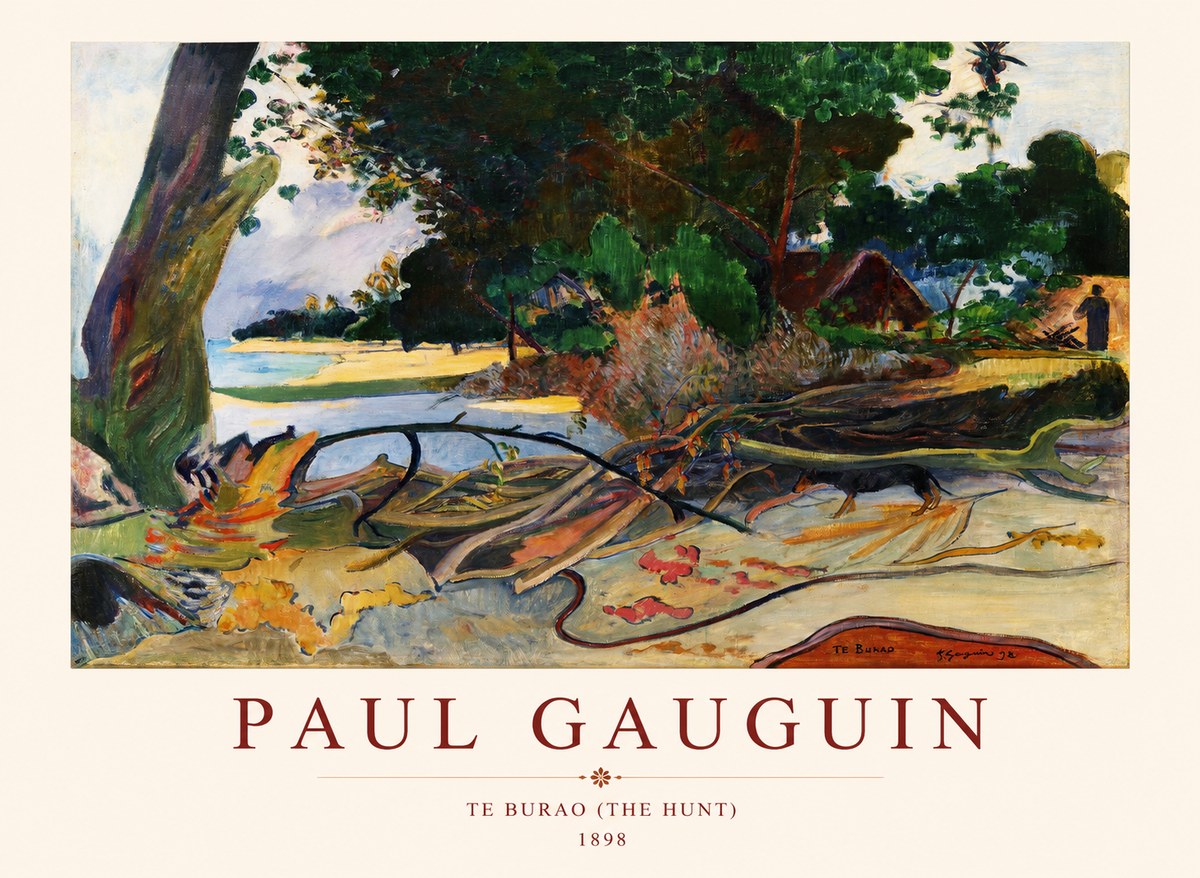Paul Gauguin Te Burao (the Hunt) No1 - Affiche