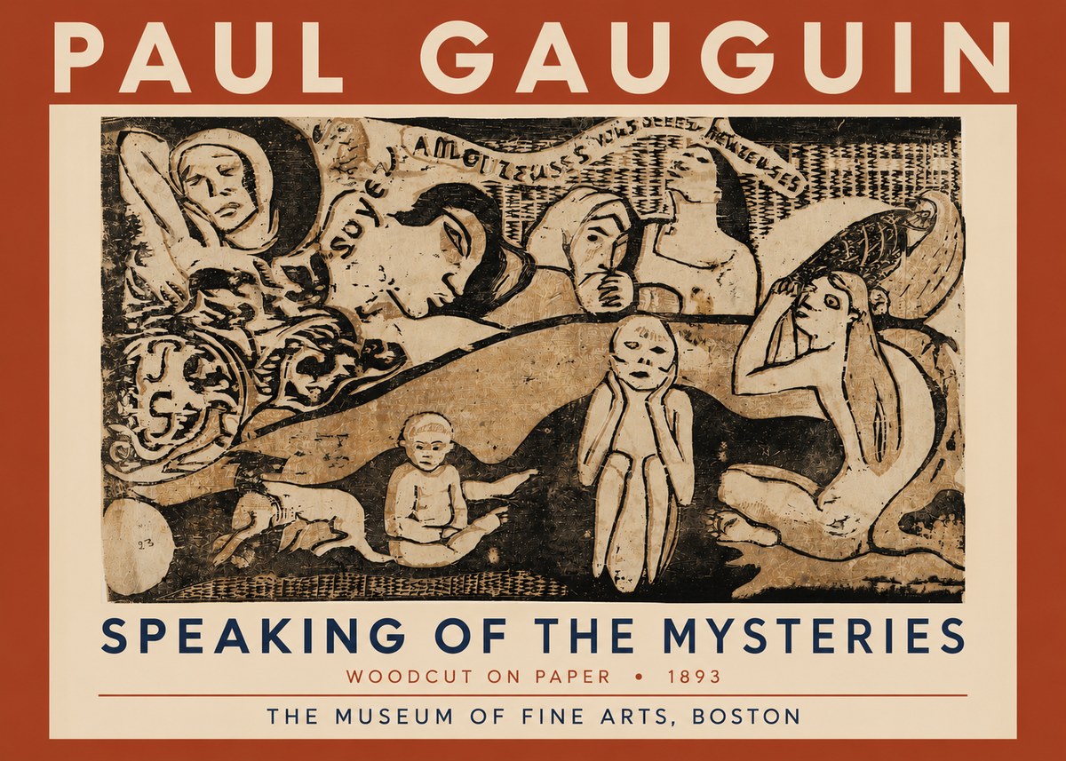 Paul Gauguin Speaking of the Mysteries No4 - Affiche
