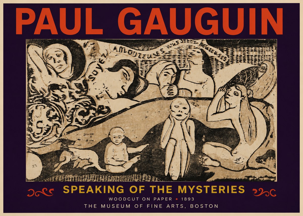 Paul Gauguin Speaking of the Mysteries No6 - Affiche