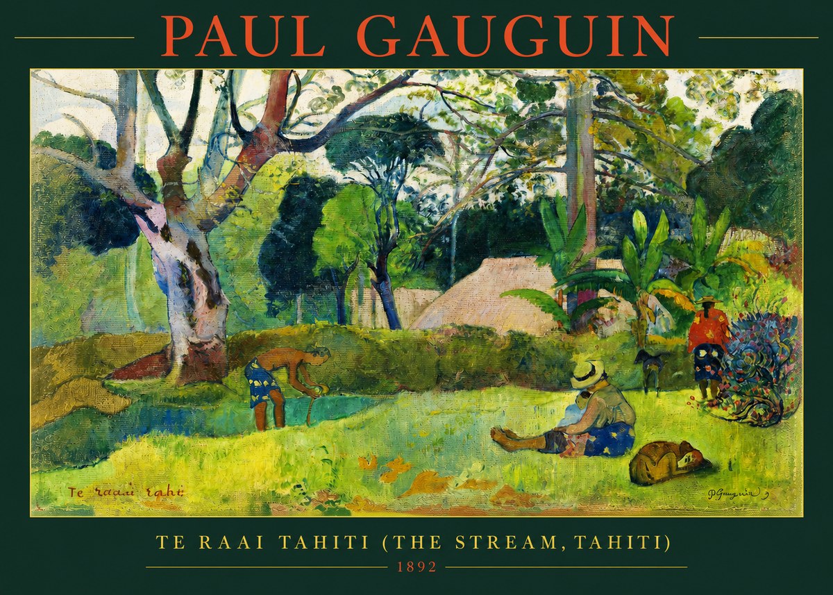 Paul Gauguin Te Ra'ai Rahi (the Great Pond) No3 - Affiche