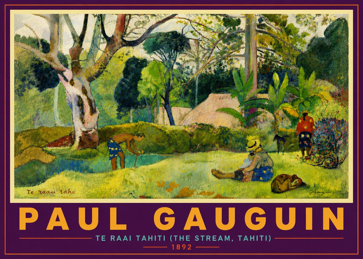 Paul Gauguin Te Ra'ai Rahi (the Great Pond) No6 - Affiche