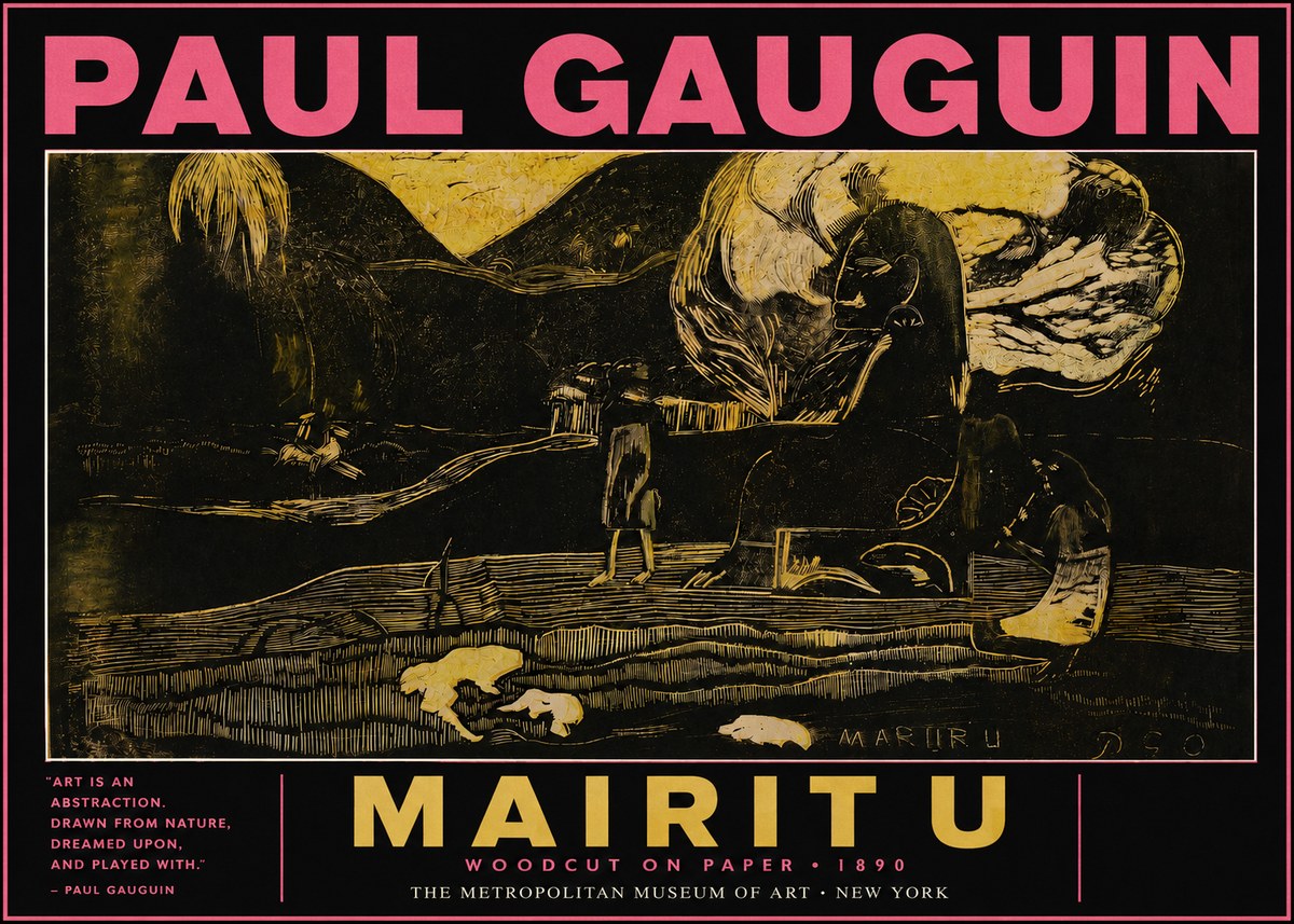Paul Gauguin Mairit U No3 - Affiche