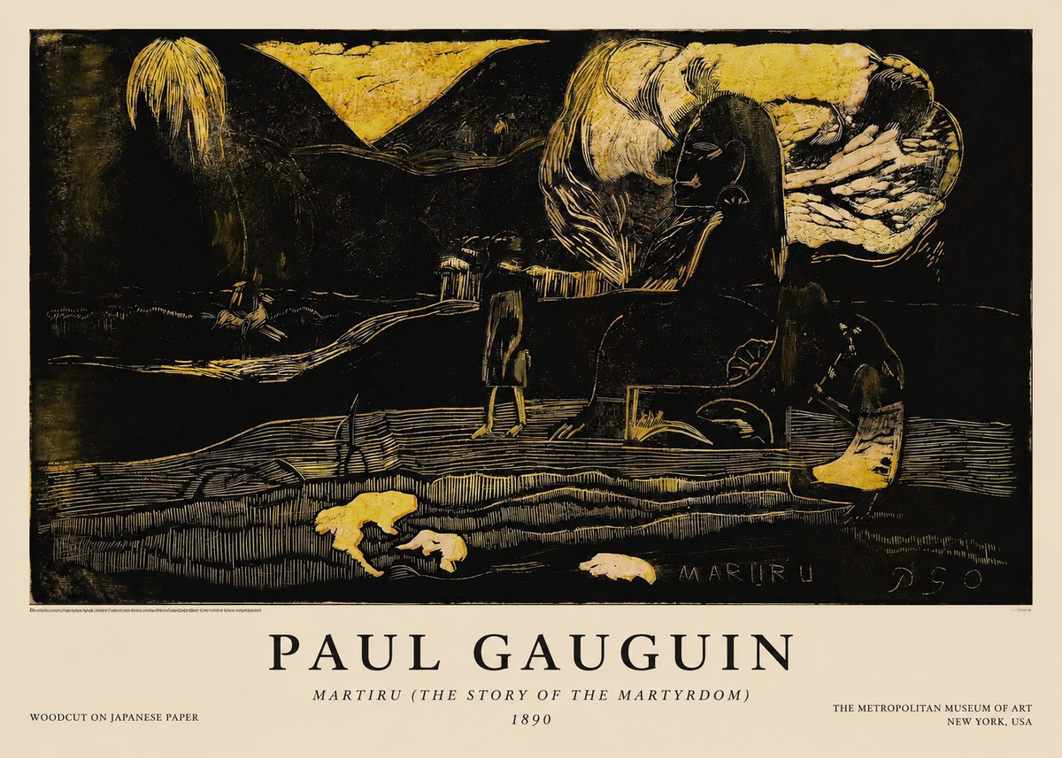Paul Gauguin Mairit U No5 - Affiche