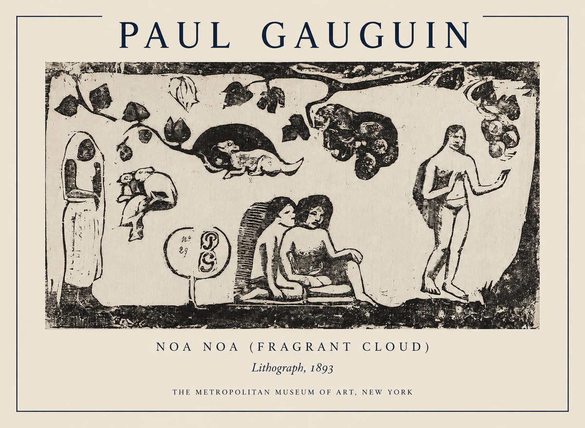 Paul Gauguin Noa Noa (Frieze of Life) No5 - Affiche
