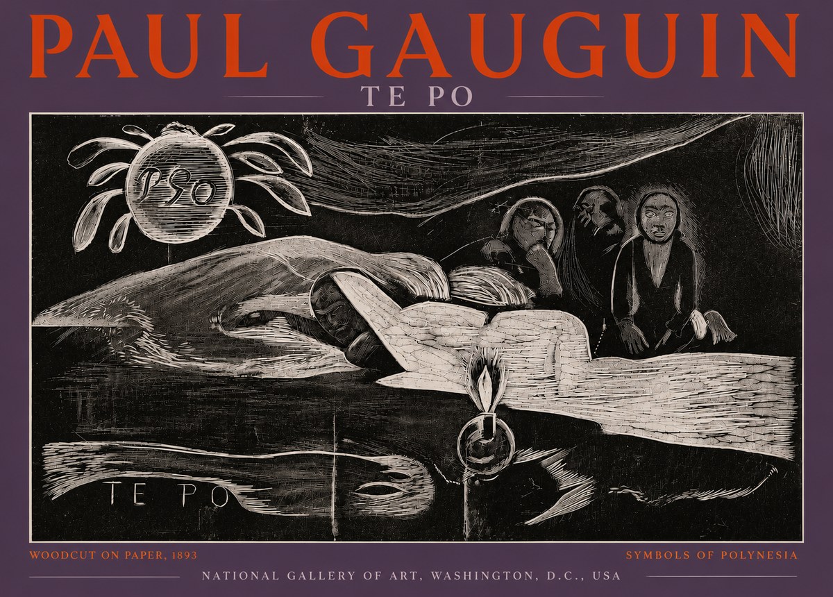 Paul Gauguin Te Po No4 - Affiche