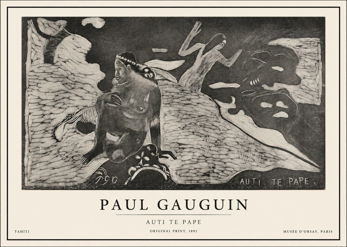Paul Gauguin Auti Te Pape No1 - Affiche