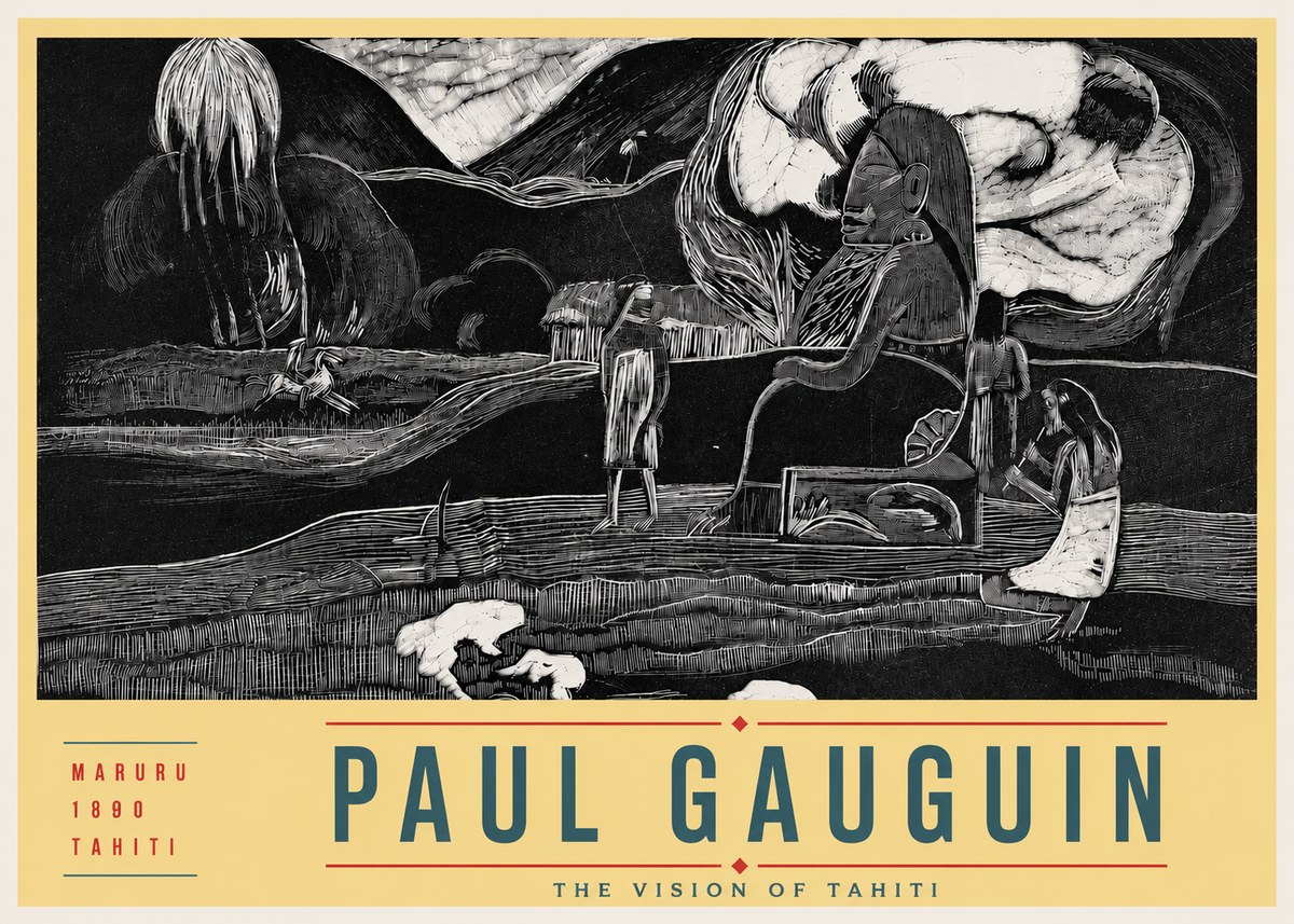 Paul Gauguin Maruru No4 - Affiche